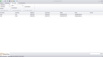 DENTIA Accounting System, knowing your clinic financial state is extremely important for every clinic, it is important to know your expenses, revenues, receivables and profit statements information. DENTIA accounting system provides you with an efficient and effective accounting system contains a lot of features such as Expenses, Revenues, Receivables and Profit Statement Management.